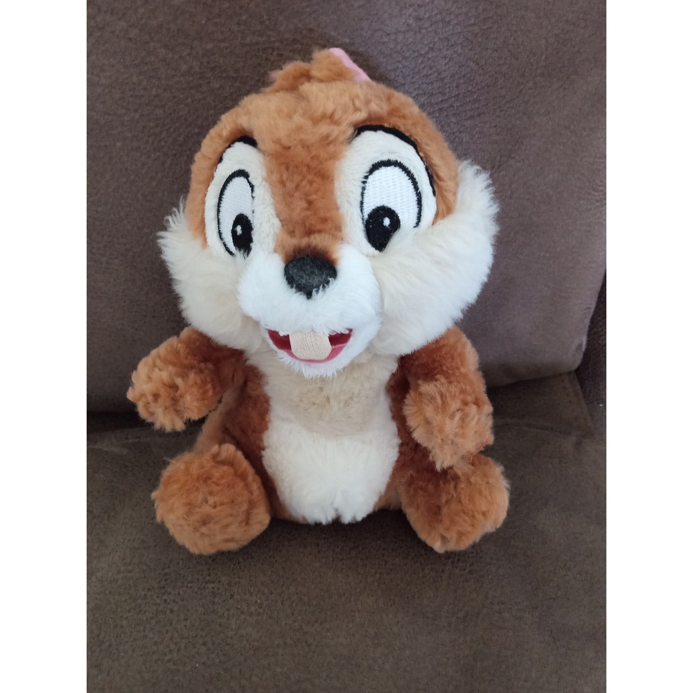 Disney Store Chip n Dale Chip Plush Stuffed Animal Small Brown Black Nose PA8336
